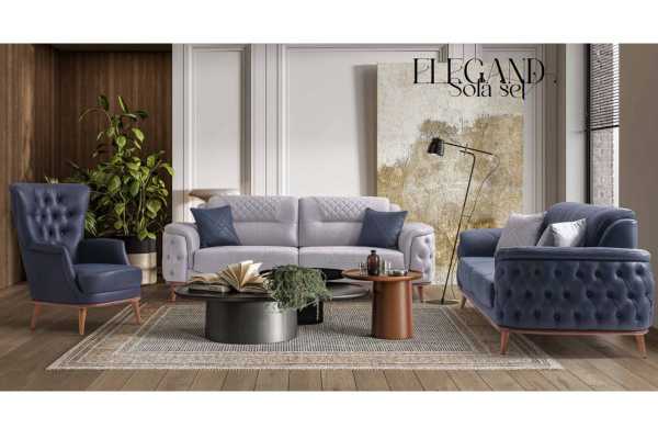 Canapea Elegant Sofa Set Extensibila 230x90x90 plus 2 fotolii